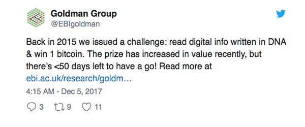 Scientist Deciphers Instructions to Claim Bitcoin In a DNA Sample