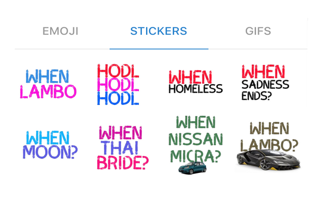 Cryptocurrency Sticker Sets: Expressing 'Rekt' Emotions in a Different Way