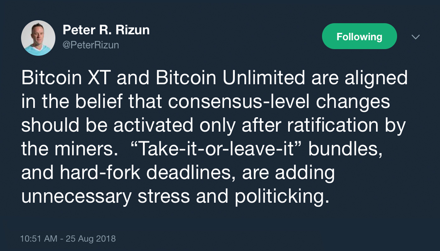 Bitcoin Cash Upgrade Debate: One CPU Equals One Vote Bitcoin Cash Upgrade Debate: One CPU Equals One Vote