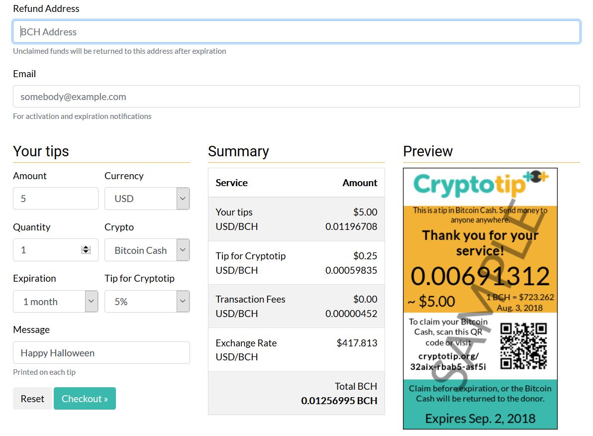 How to Easily Give BCH as Gifts in Halloween Trick-or-Treat Packages