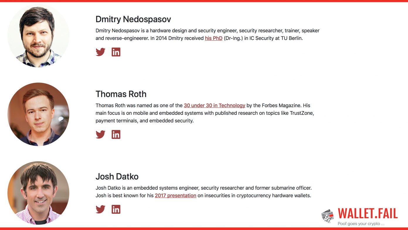These Developers Claim They Can Crack Any Hardware Wallet These Developers Claim They Can Crack Any Hardware Wallet