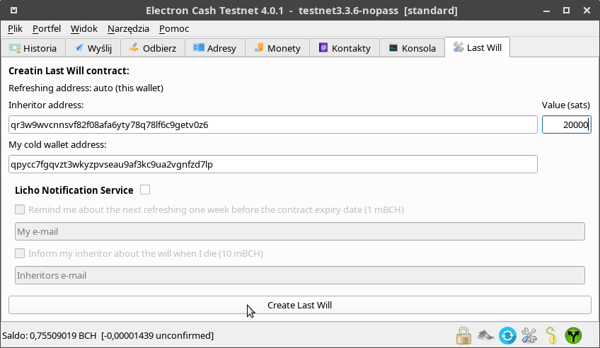 Last Will Platform Allows Your Loved Ones to Inherit Your BCH