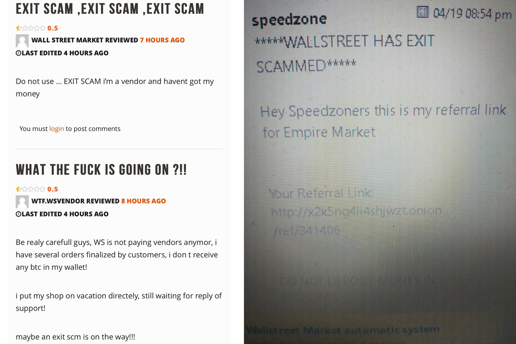 Darknet Users Allege Wall Street Market Exit Scammed, Possibly Snatching $30M