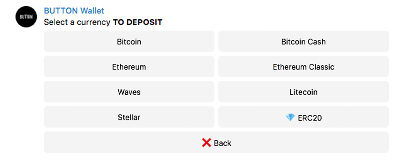 Testing the Noncustodial Button Wallet With BCH Over Telegram Messenger