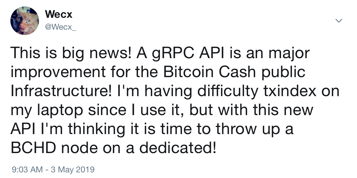 Alternative Bitcoin Cash Full Node Bchd Now Includes Public API