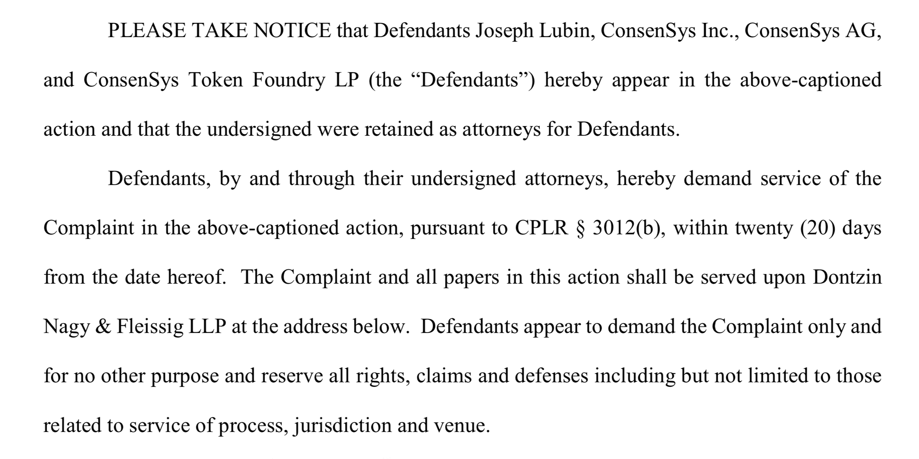 Consensys Inner Conflicts Spark Legal Action Against Founder Consensys Inner Conflicts Spark Legal Action Against Founder