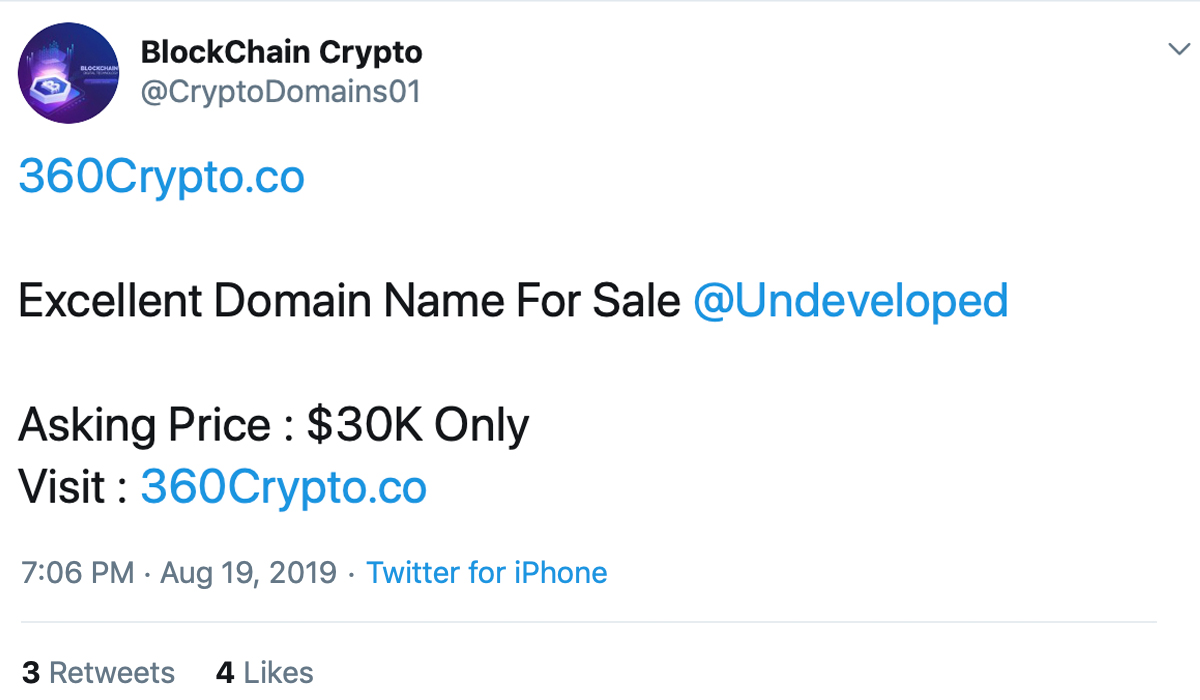 Cryptocurrency Domains Have Become Hot Property Cryptocurrency Domains Have Become Hot Property