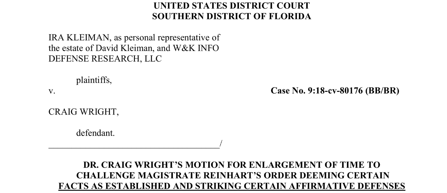 Craig Wright to Challenge Judge's Ruling in the Billion-Dollar Lawsuit Craig Wright to Challenge Judge's Ruling in the Billion-Dollar Lawsuit