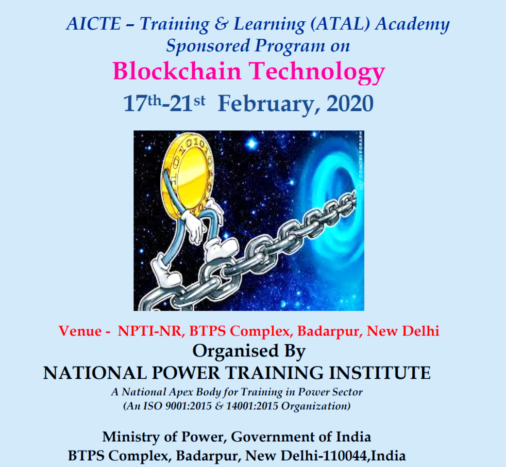 Indian Government's Institute Offers Blockchain Training in Multiple Cities Indian Government's Institute Offers Blockchain Training in Multiple Cities