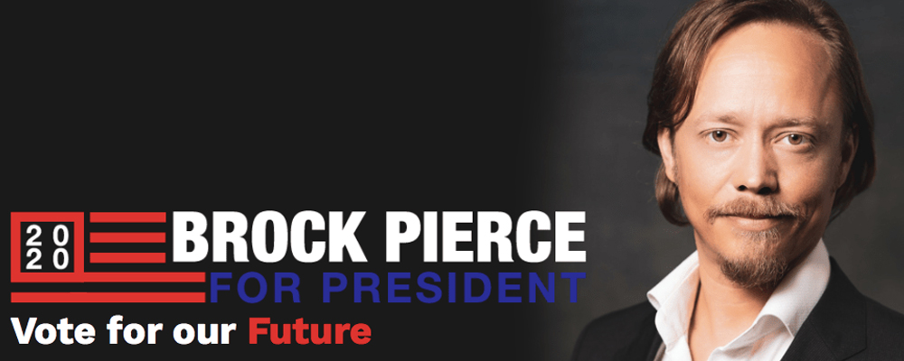 Bitcoin Entrepreneur Brock Pierce Joins the 2020 US Presidential Election Bitcoin Entrepreneur Brock Pierce Joins the 2020 US Presidential Election