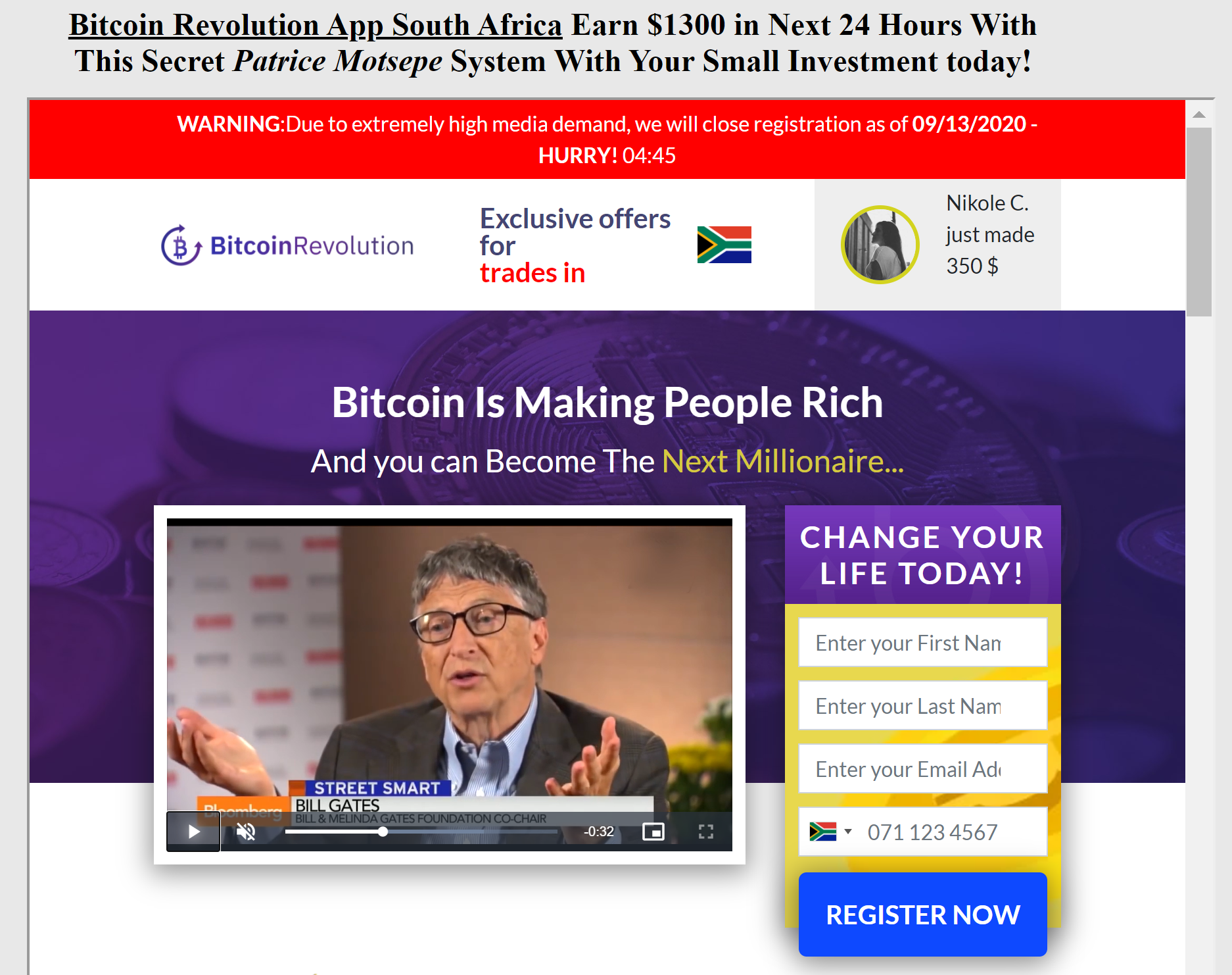 Bitcoin Revolution South Africa: Scam Claims Support by President Cyril Ramaphosa Bitcoin Revolution South Africa: Scam Claims Support by President Cyril Ramaphosa