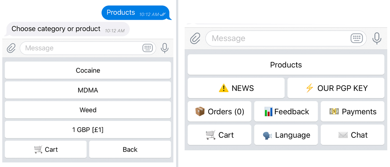 A System of Robot Drug Dealers on Telegram Allows People to Buy Illegal Products for Bitcoin A System of Robot Drug Dealers on Telegram Allows People to Buy Illegal Products for Bitcoin