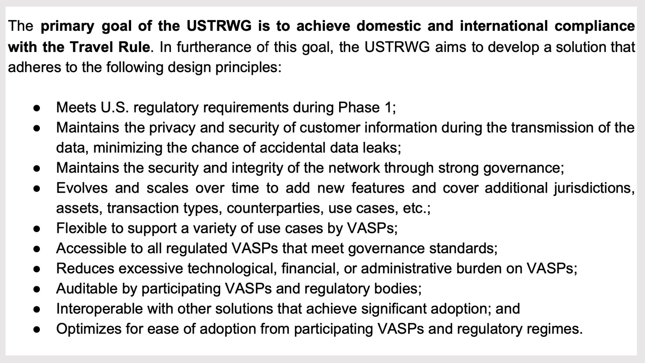 Prepping for Next Year’s Travel Rule: 25 US Crypto Service Providers Publish Compliance Solutions Paper