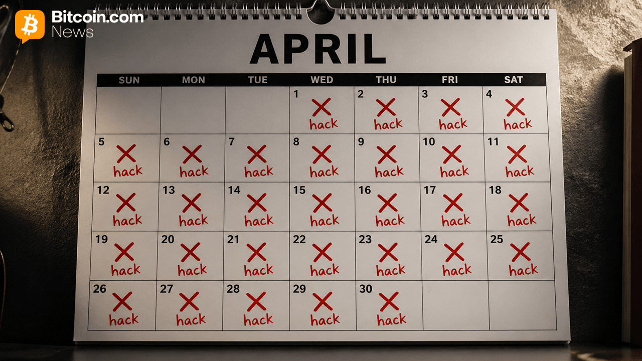 Defillama Confirms April 2026 as Crypto's Most-Hacked Month With 30 Incidents