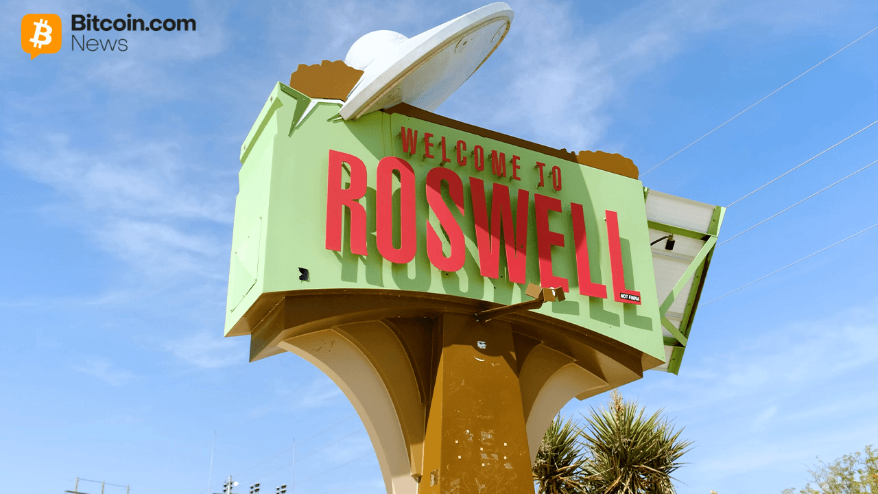 Roswell New Mexico City sign.