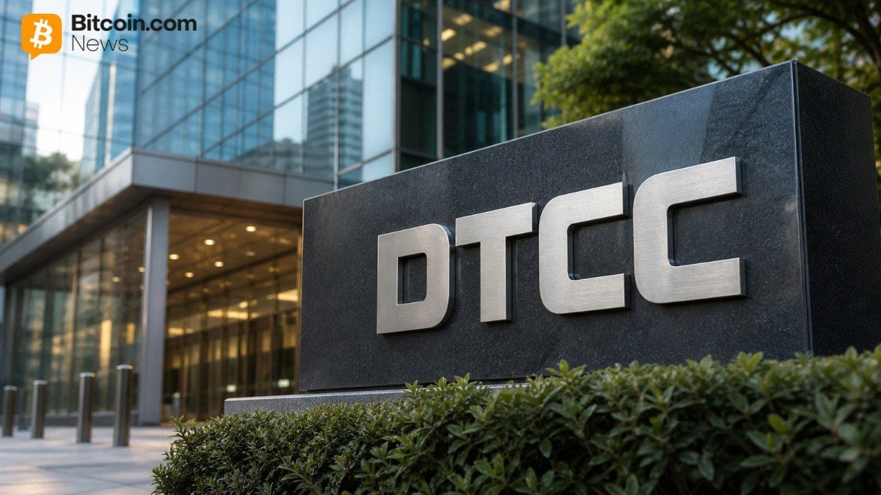 DTCC logo in front of high rise building