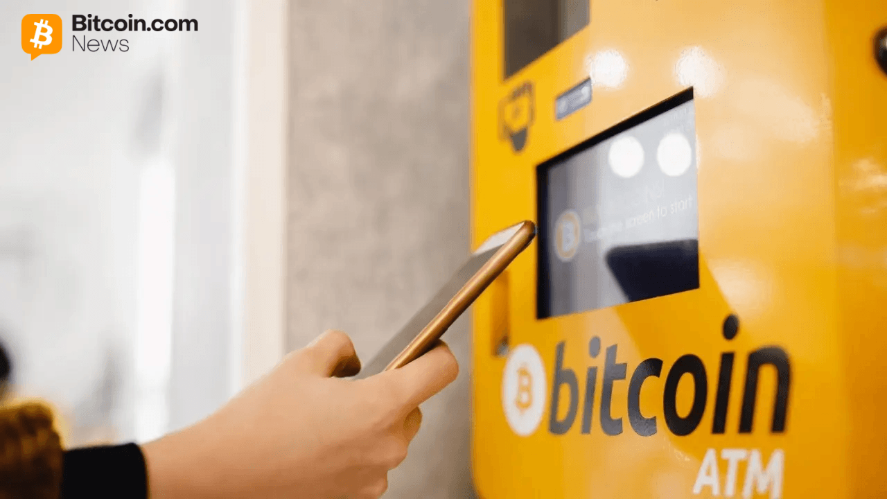 Bitcoin ATM in use
