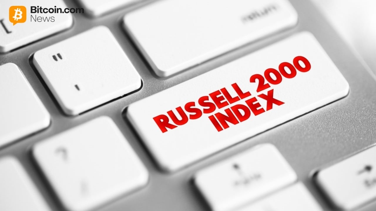 Keyboard with Russell 2000 Index written on Enter Key