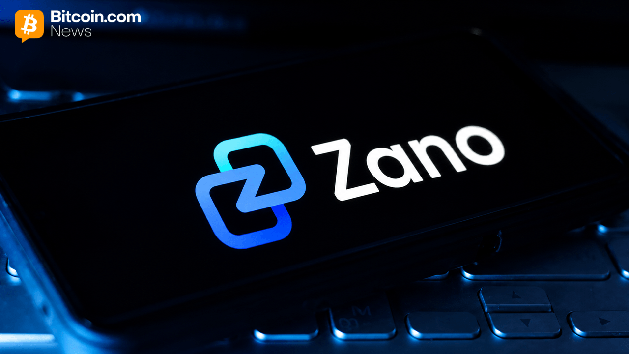 Zano wallet mobile on a keyboard.