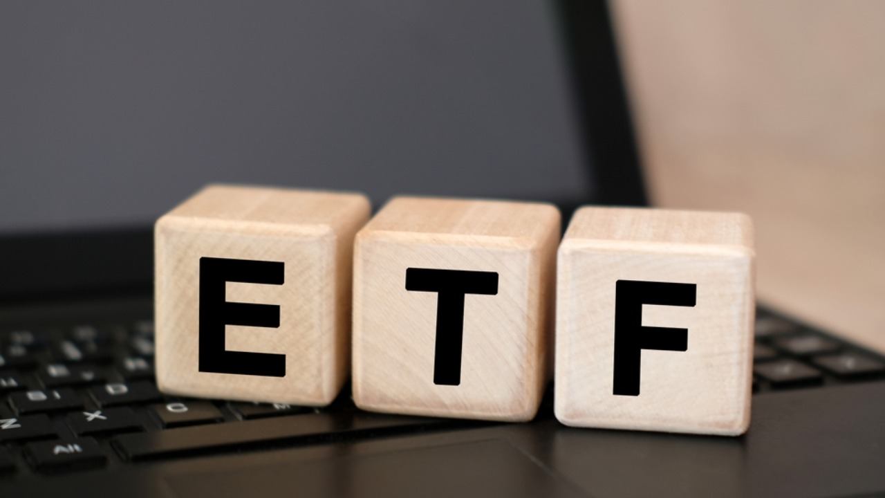 ETF on wooden blocks