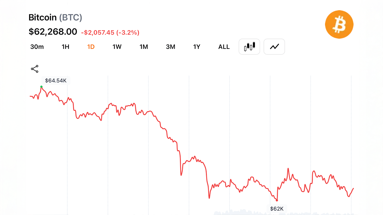 Bitcoin daily chart on Tuesday June 23.