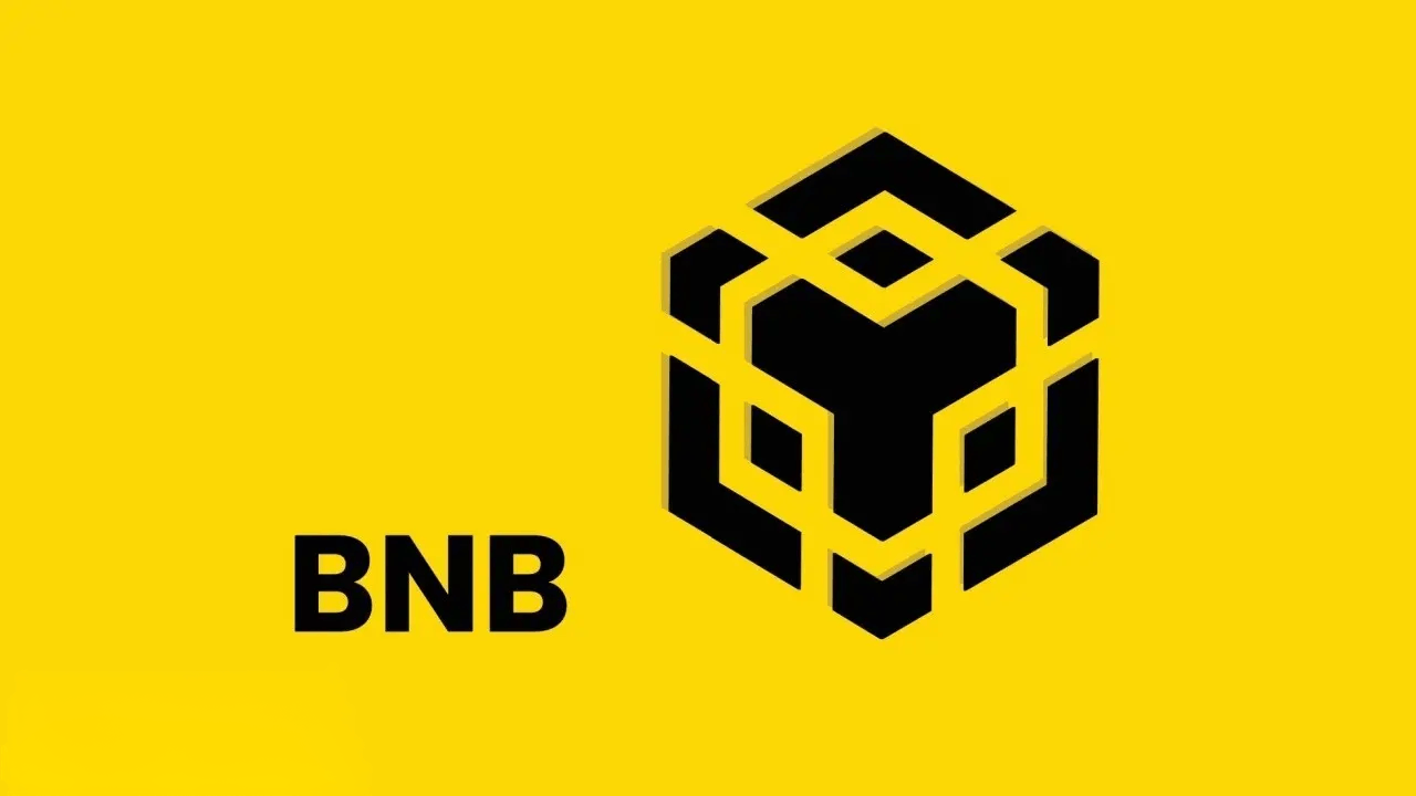BNB logo and Binance colors.