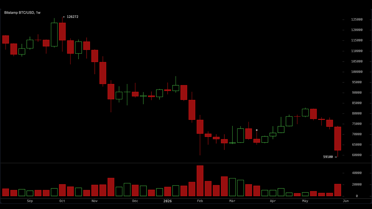 Bitcoin chart from the all-time high.