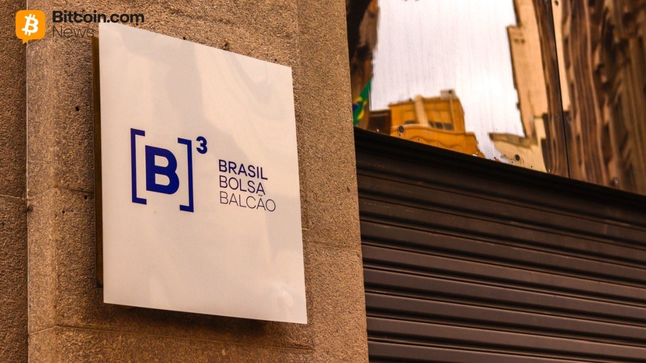 Facade of the Brazil Stock Exchange building