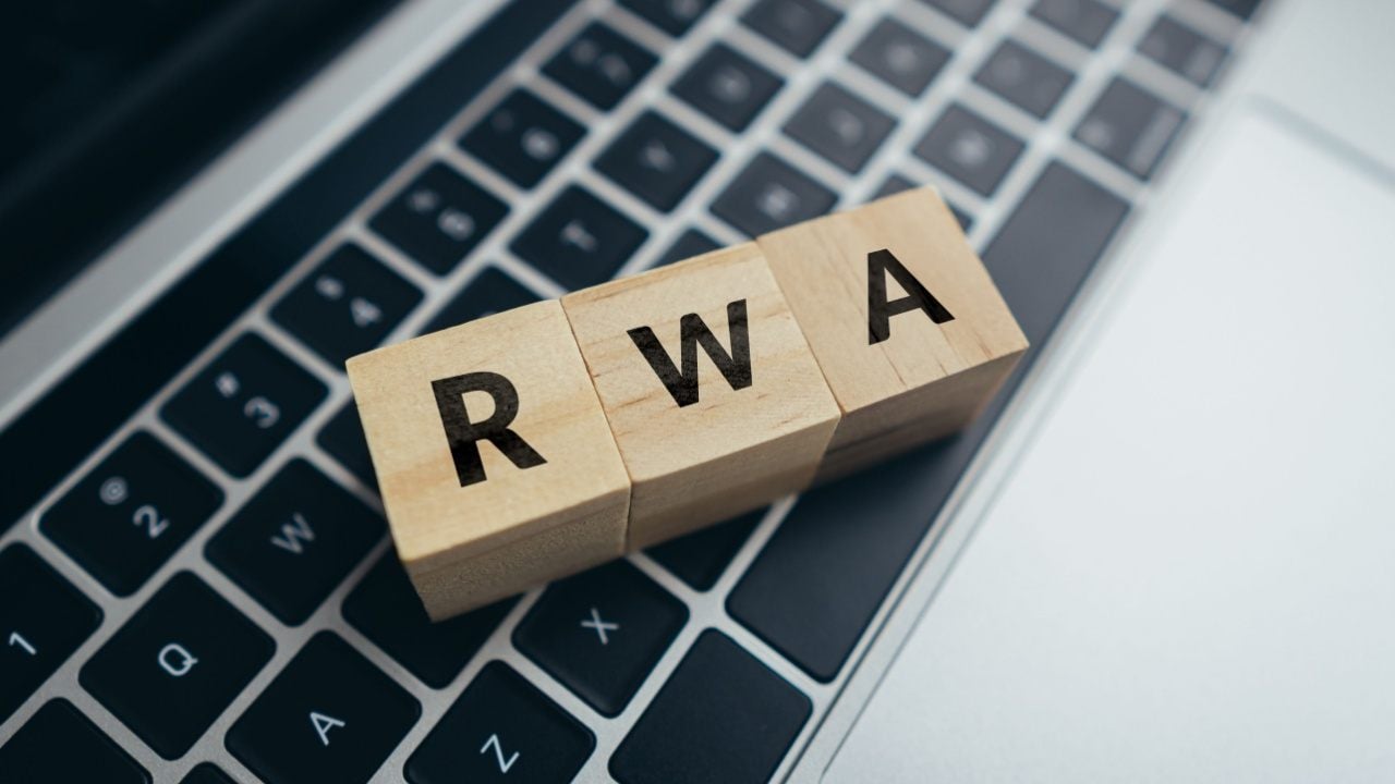 RWA on wooden blocks lying on keyboard