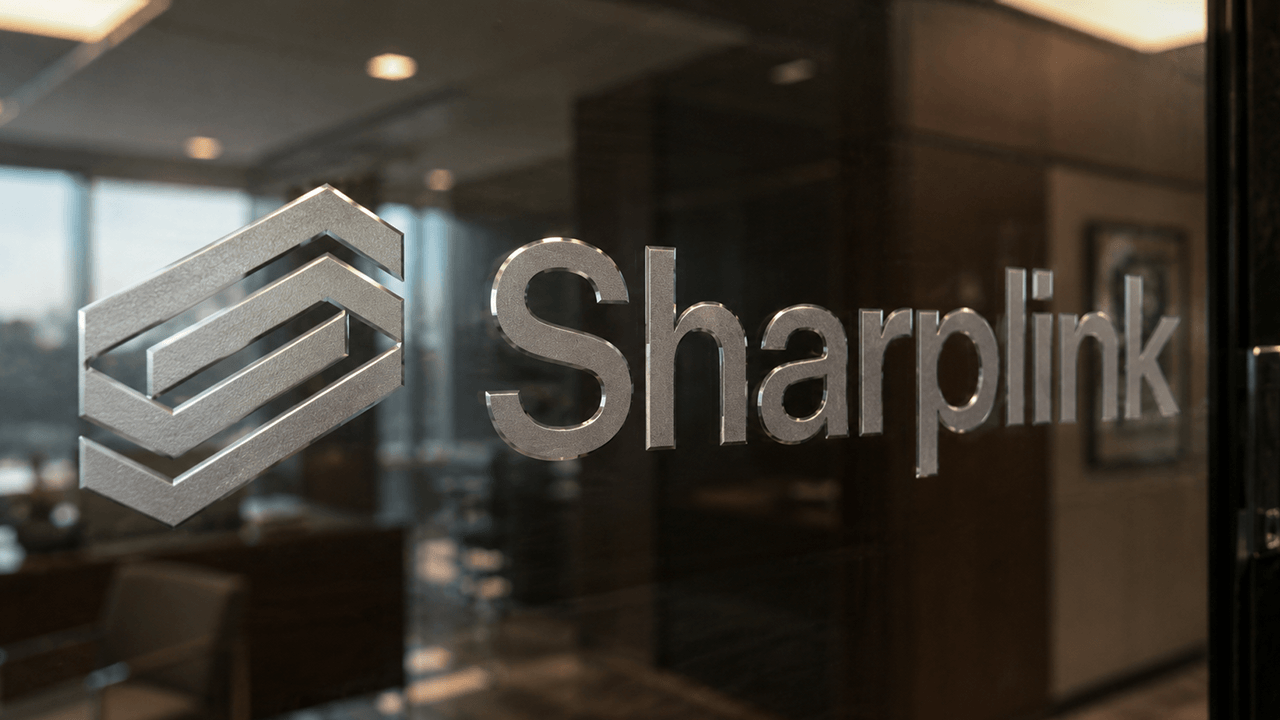 Sharplink office door.