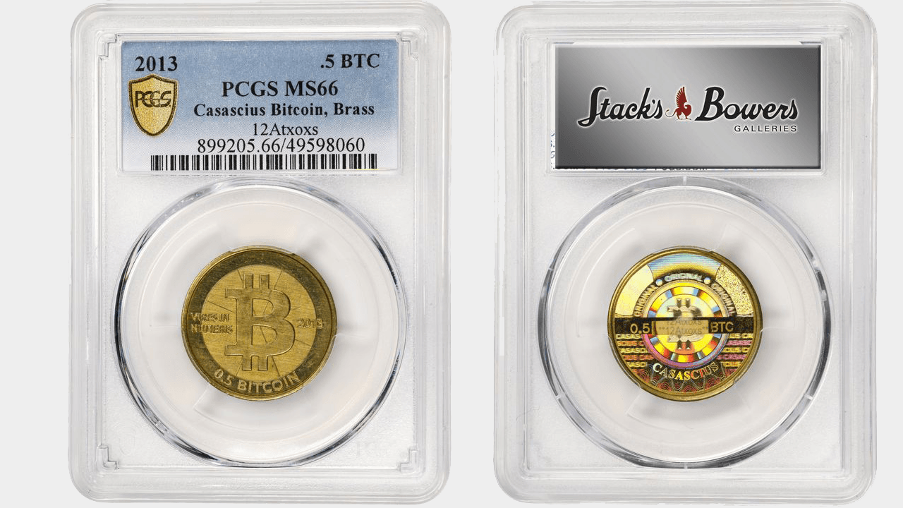 Pieces from the Stack's Bowers crypto collection.