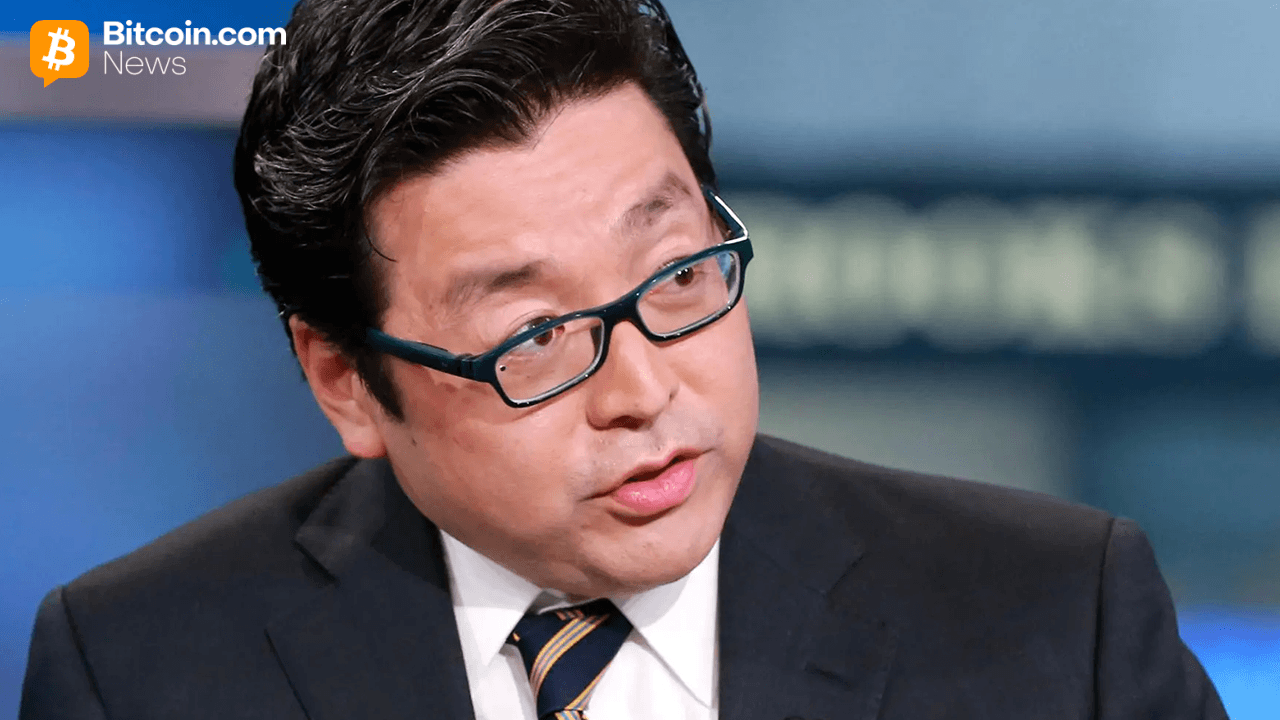 Bitmine's Tom Lee speaking during an interview.