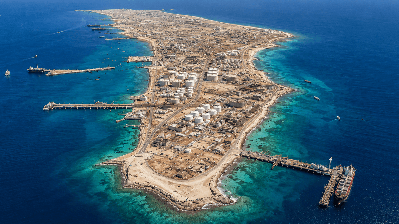 Kharg Island, Iran’s key oil export hub.