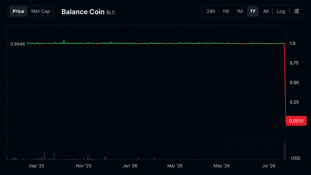 Balance Coin price on July 22