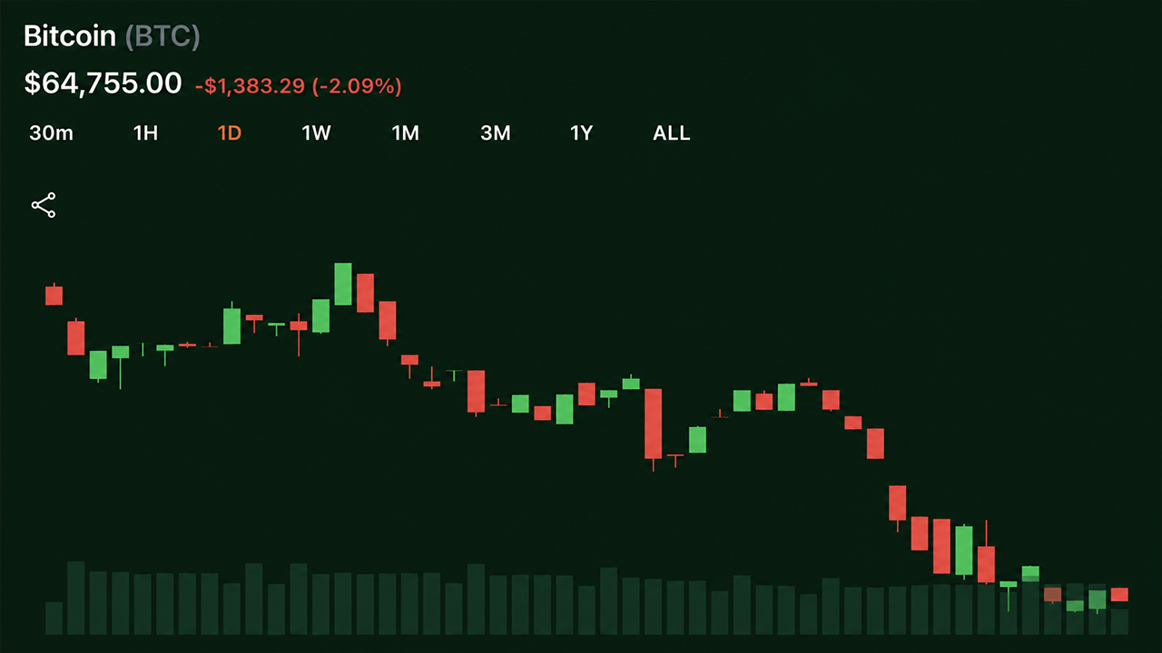 Bitcoin chart on Thursday July 23, 2026.