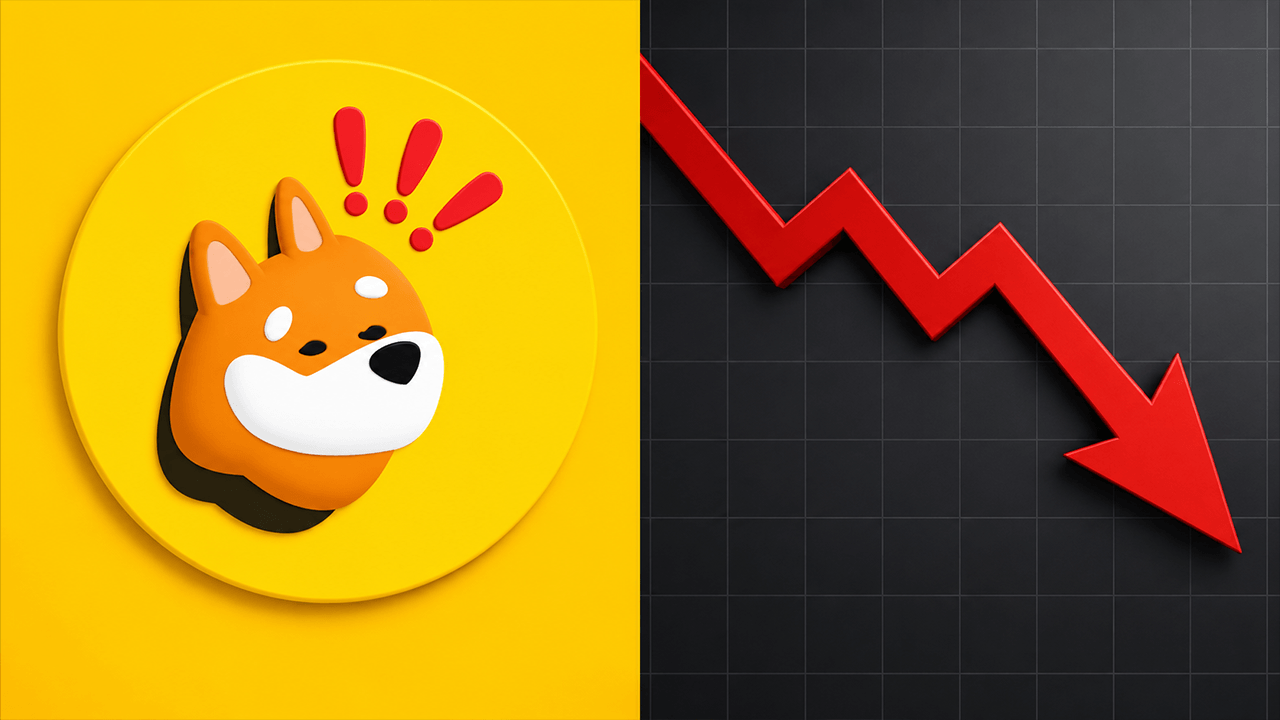 Bonk Logo and down arrow.