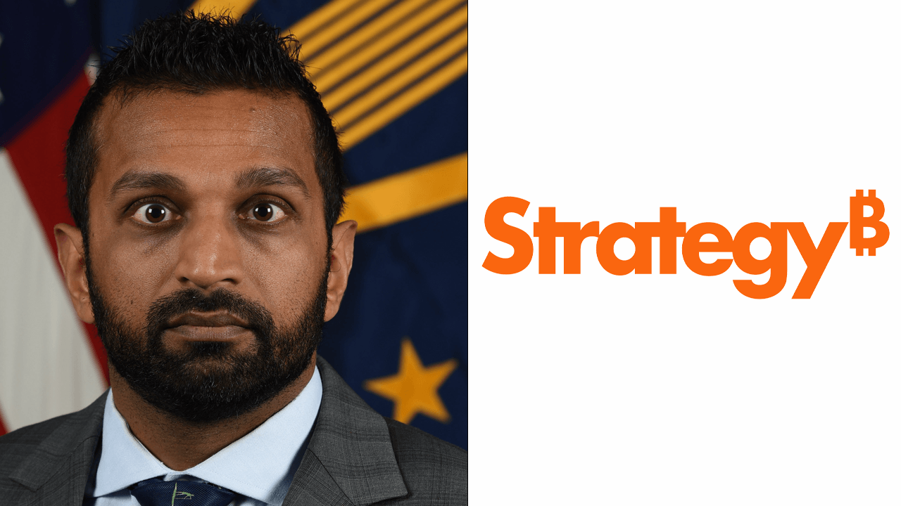 FBI Director Kash Patel and the Strategy Logo.