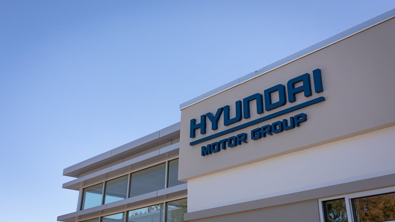facade of a Hyundai Motor Group building in Silicon Valley