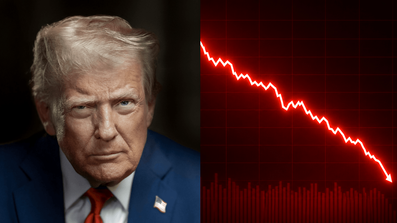 Donald Trump/ Market down.