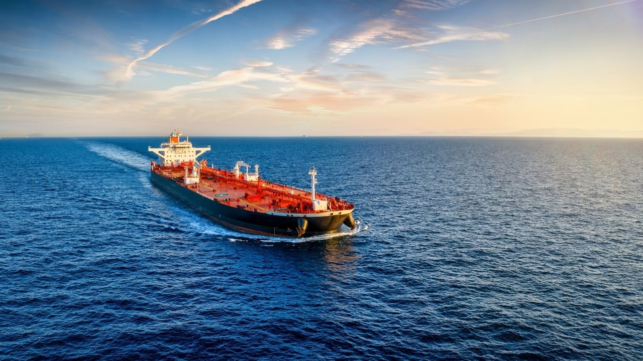 Giant oil tanker