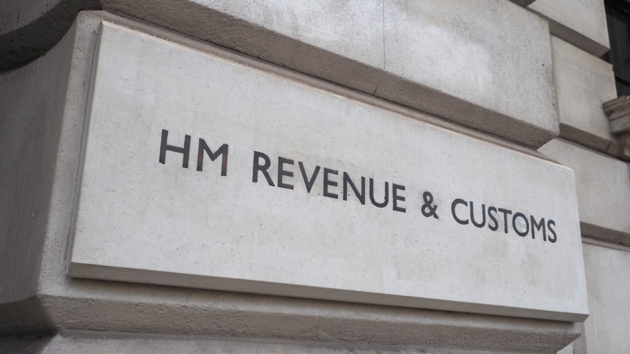 HM Revenue and Customs on stone wall