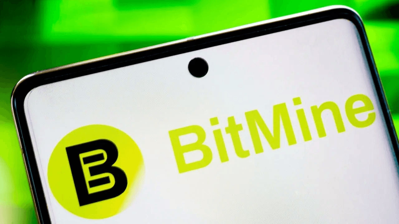 Bitmine logo on mobile device