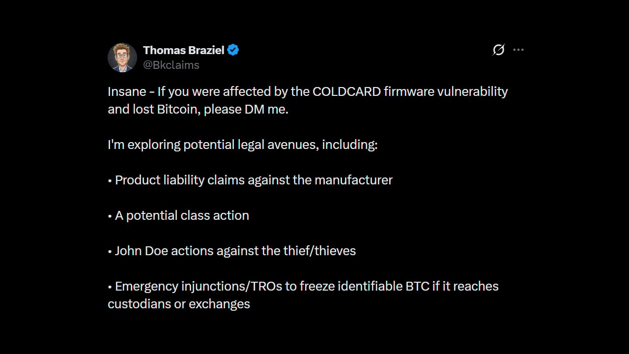 Thomas Braziel Post