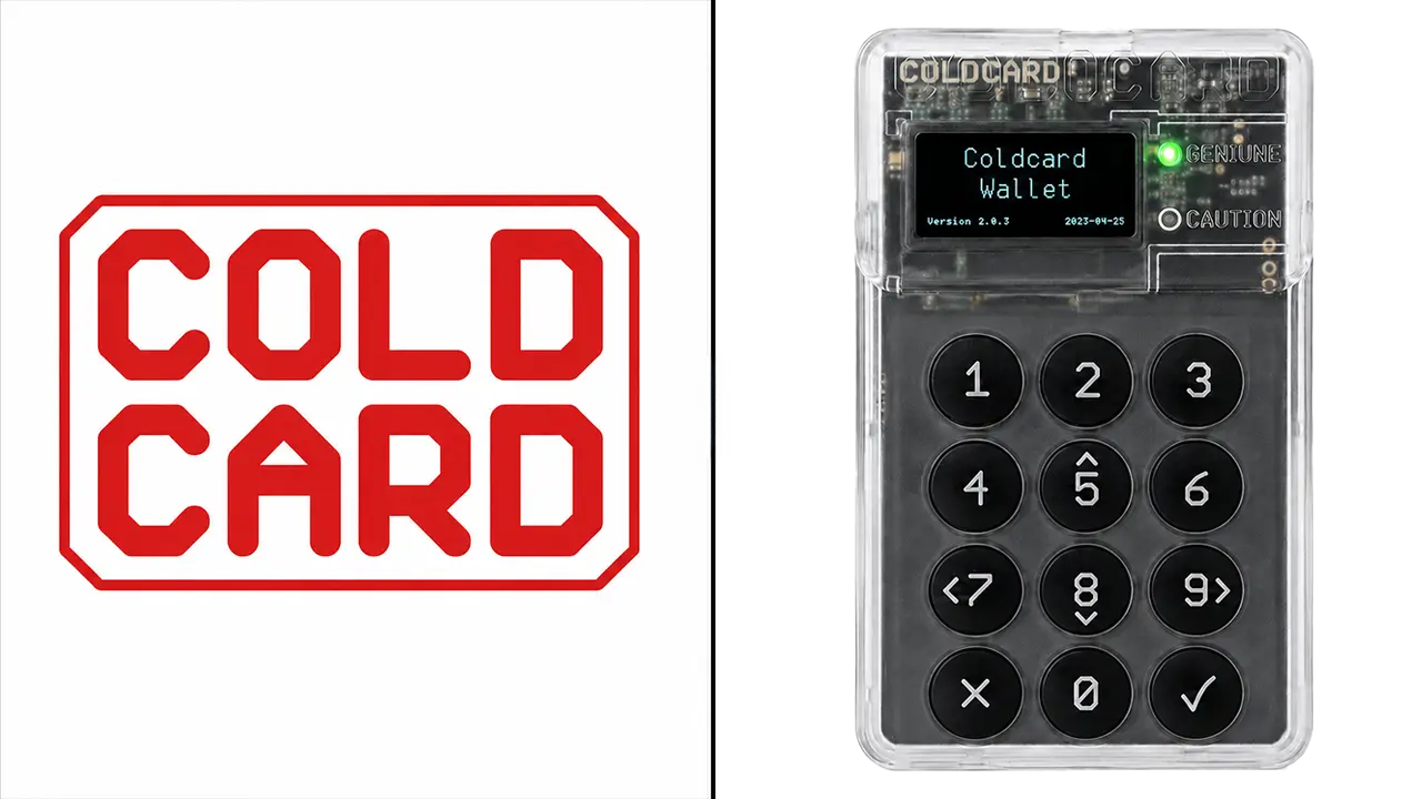 Coldcard logo and a Coldcard Mk3