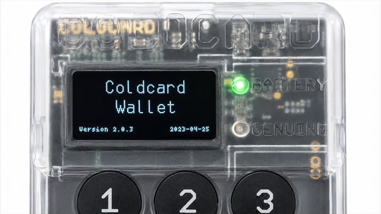 Image of Coldcard wallet