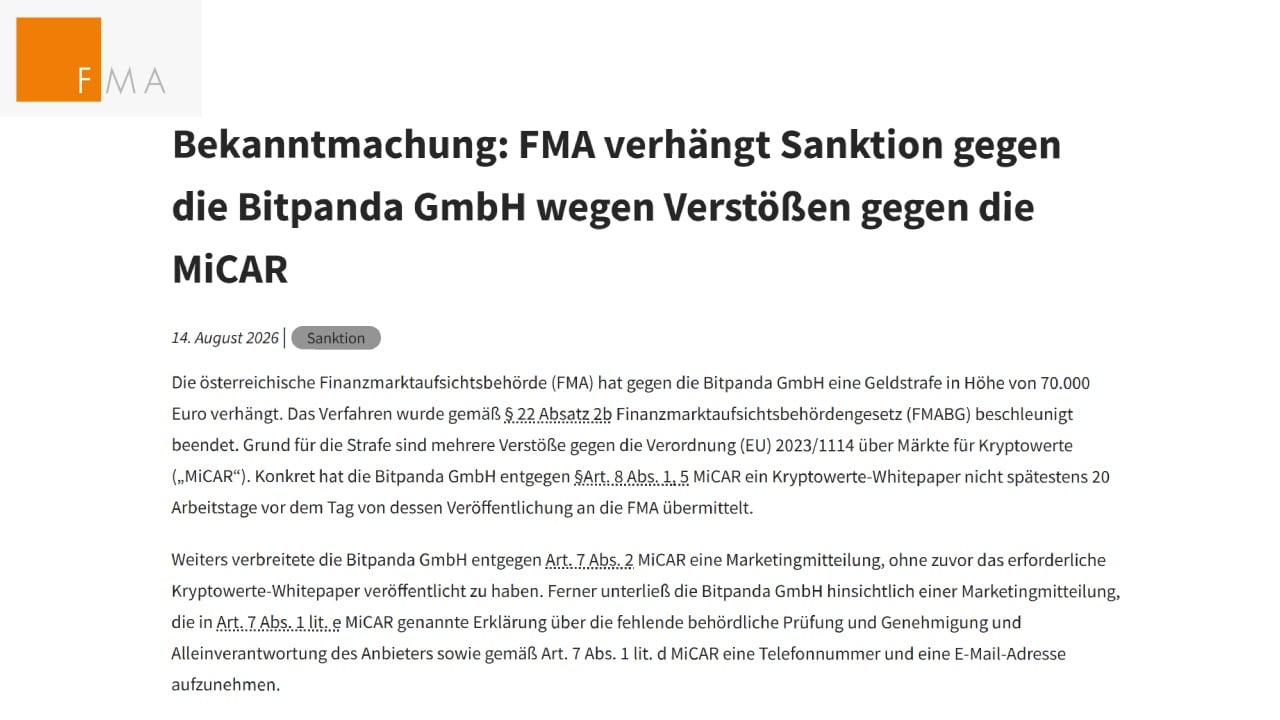 FMA Disclosure