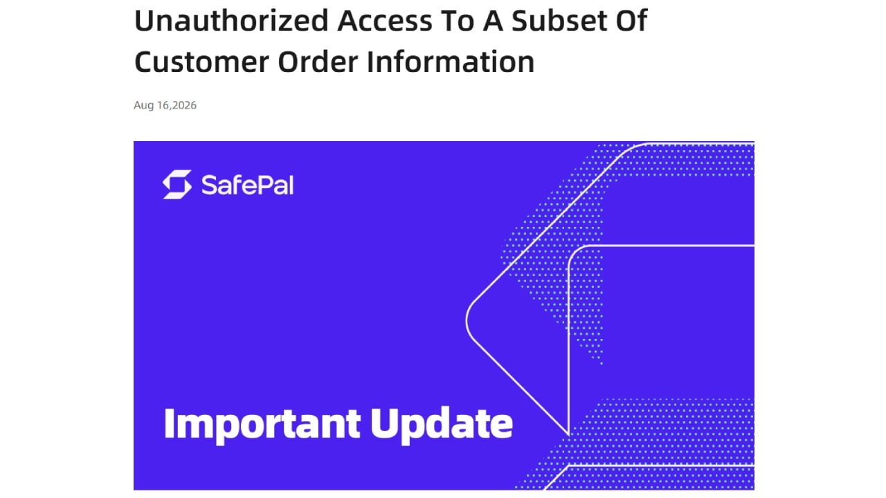 Safepal Announcement