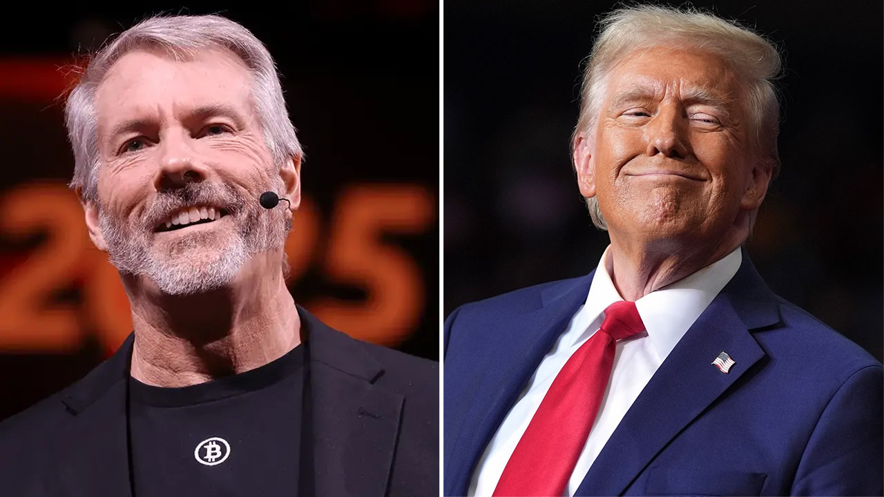 Michael Saylor and Donald Trump