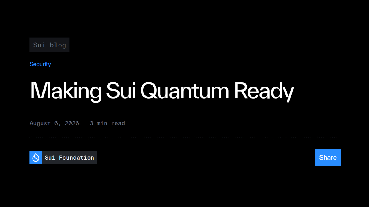 Sui Quantum Announcement