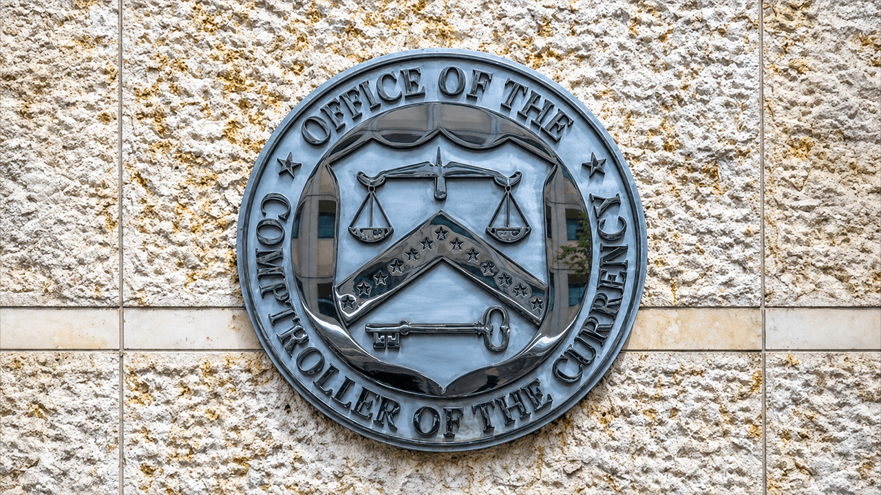 U.S. Office of the Comptroller of the Currency (OCC) building.